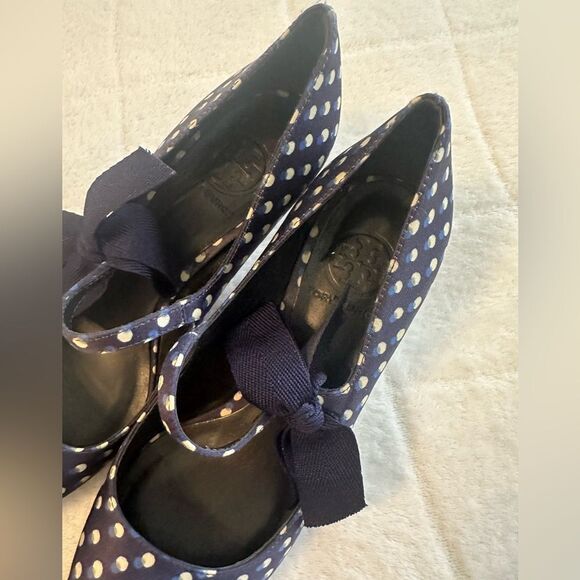 Tory Burch | Shoes | Tory Burch Beverlydotted Pumps Dorsay  Tory Burch Beverly Dotted Pumps D\'Orsay, Mary Jane, Pumps, T-Strap 8M Heels